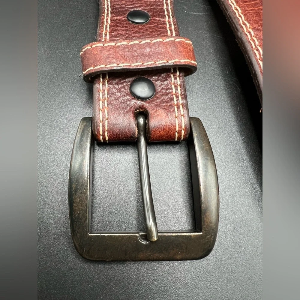 Georgia Boot Co Belt Mens Sz 50 Brown Genuine Leather